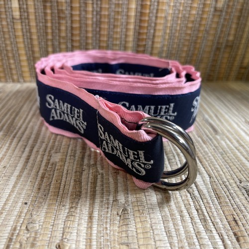 Samuel Adams Beer Medium Pink Blue Merri’s Womens D Ring Belt