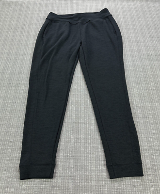 Prana Joggers Womens Large Pull On Pants Black Textured