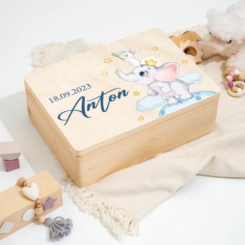 Personalisierte Erinnerungskiste | Erinnerungsbox Taufgeschenk Geschenk Geburt