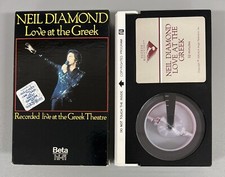 Neil Diamond Love at the Greek Betamax Tape 1984 MB1005 Beta Music