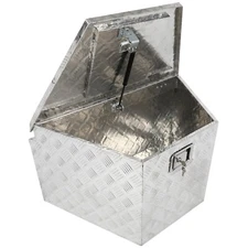 33"X19"X18" Aluminum Pickup Truck Bed Storage Tool Box Trailer Tongue Tool Box