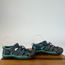 Childrens Big Kids Keen Newport H2 Waterproof Blue Shoes Sandals Size 3 Y GUC