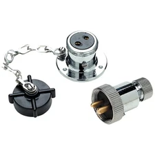 Chrome Plated Brass Water Tight Marine Power Deck Connector for Boats