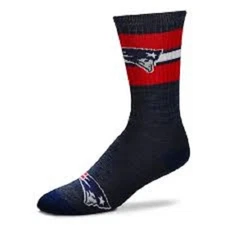 New England Patriots First String Crew Socks NFL 2 Sizes Available Mens Womens