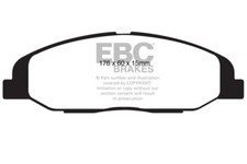 EBC Ultimax Front Brake Pads for Cadillac CTS 3.6 (304 BHP) (2008 > 12)