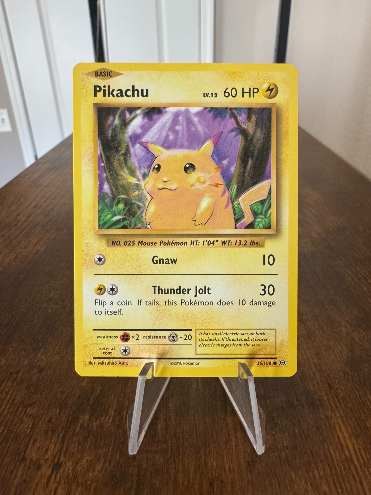 POKEMON CARD - PIKACHU 35/108 XY EVOLUTIONS