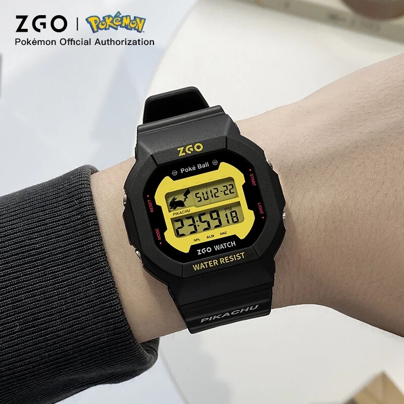 ZGO x Pokémon Electronic Watch Pikachu Male Student Junior