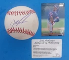 Dwight Doc Gooden AUTOGRAPHED SIGNED BASEBALL LEAF COA Mets, Yankees