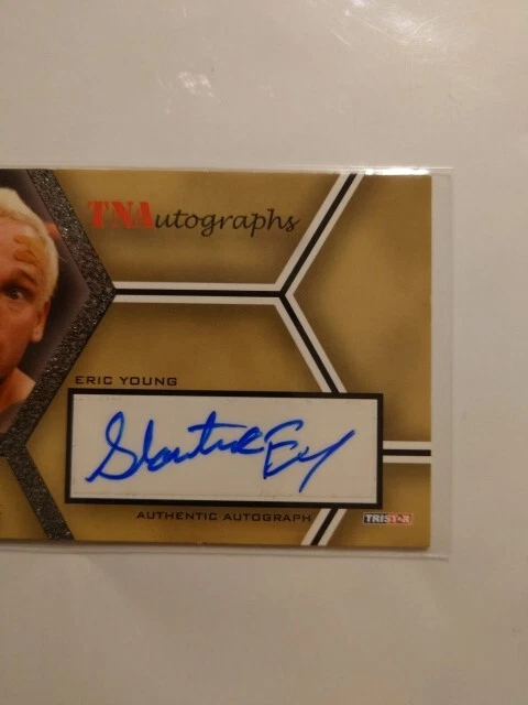 Tarjeta autógrafa firmada por Eric Young TNA 08 Showtime Eric Impact WRESTLING WWE NXT  Foto 3 de 4