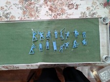 Marx Custers Last Stand Playset Centennial 16 Figs Lot Powder blue Original Col