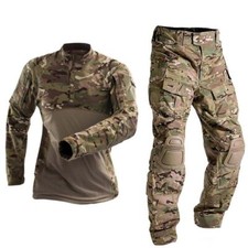 Uniforme táctico de combate Pantalones del ejército Conjunto Camisa Militar Paintball Traje Airsoft Hombres