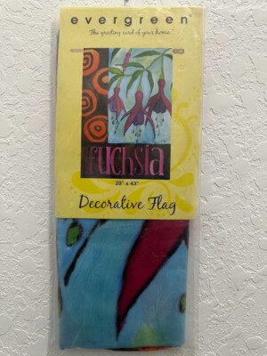 Evergreen Decorative Flag - 29'' x 43'' - Fuchsia