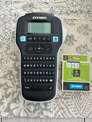 Dymo LabelManager 160 Label Maker - Black (Bonus 1 Extra Ink Replacement)