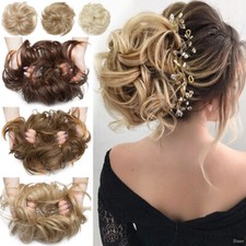 Extra Large Messy Bun Scrunchie Updo Ponytail Bun Real Thick Hair Extensions 85g