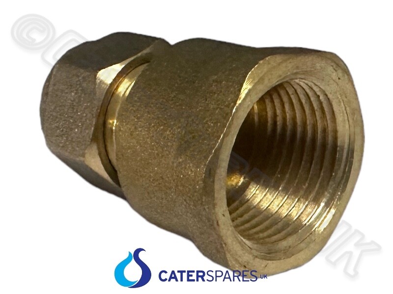 Raccordo A Compressione Dritto In Ottone Sourcingmap - Filettatura Femmina G1/4 X Tubo 8mm - Confezione Da 2 Pezzi - Per Acqua, Olio, Aria