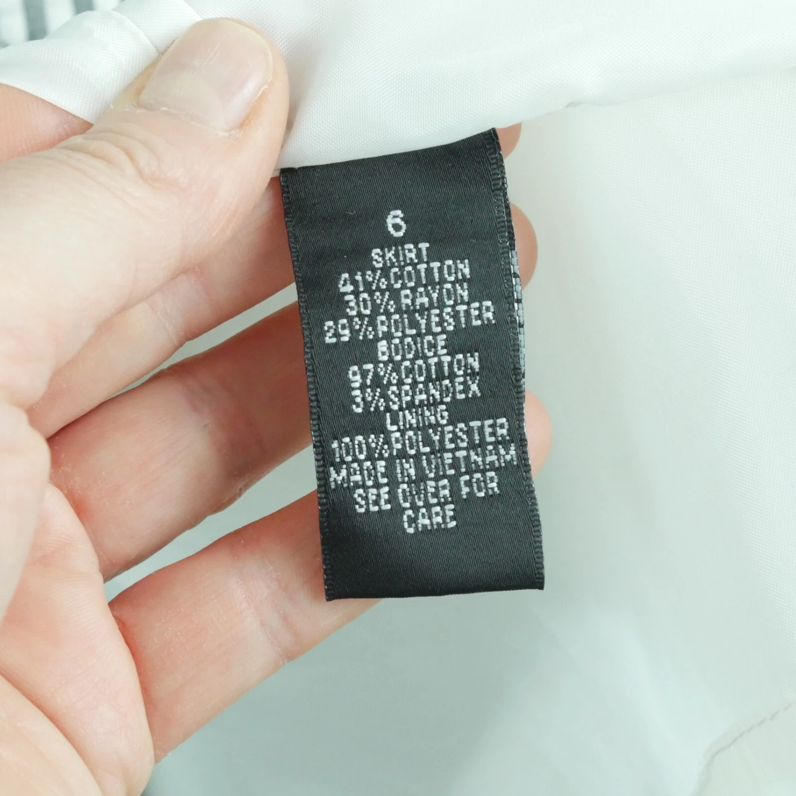 ALYX Abito anni 2010 taglia 6 twee volant officecore seersucker volant preppy nautico navy