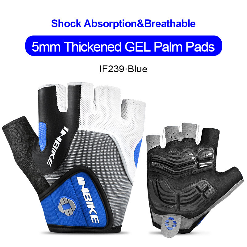 INBIKE Sports GEL Pad Half Finger Cycling Gloves Men-Women G