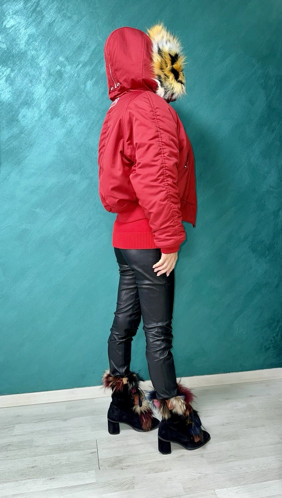 Cappotto invernale Parka bombardiere con cappuccio Kenzo Paris nuovo con etichette con logo Kenzo Paris taglia M