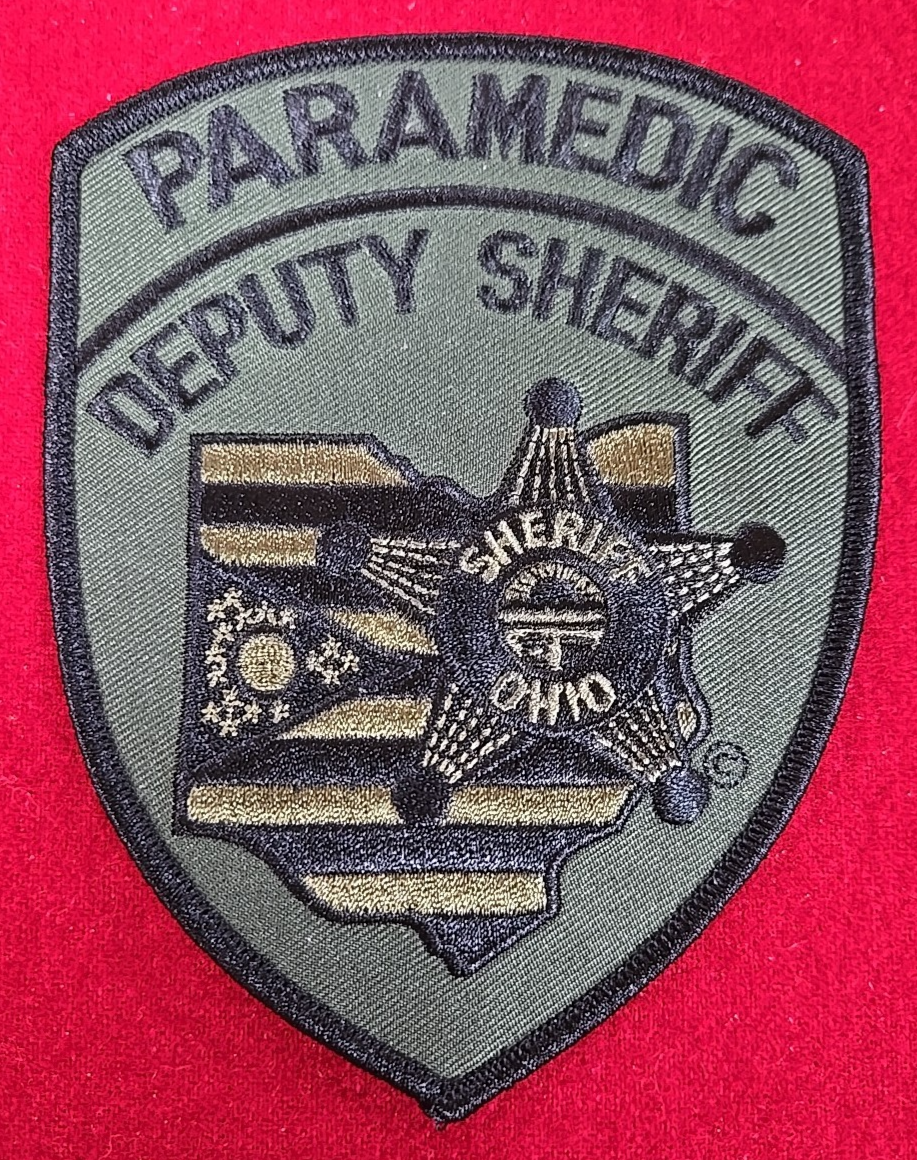 OHIO DEPUTY SHERIFF PARAMEDIC subdued green SHERIFF POLICE PATCH