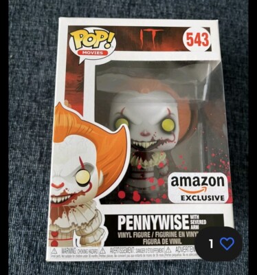 Funko POP! Movies IT Pennywise with severed arm #543 Vinyl Figure DAMAGED BOX