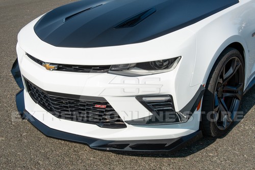 EOS For 16-Up Camaro | ZL1 GLOSSY BLACK Front Lip Splitter & Side Skirts Panel - Picture 3 of 12
