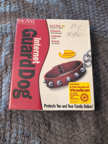 McAfee Internet Guard Dog Windows ME Safeguards Protects Eradicates Viruses NIB - Picture 3 of 3