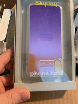 heyday Printed TPU Bumper Case for Apple iPhone X/XS - Purple Ombre