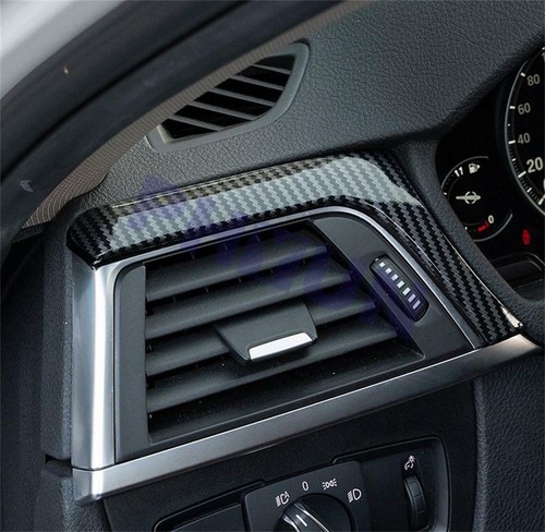 2Pcs Center Dash Panel Trim For BMW 3 Series F30 F31 2012-2018 Carbon Fiber Look - Picture 4 of 6