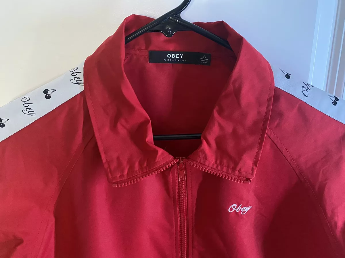 Obey top red jacket