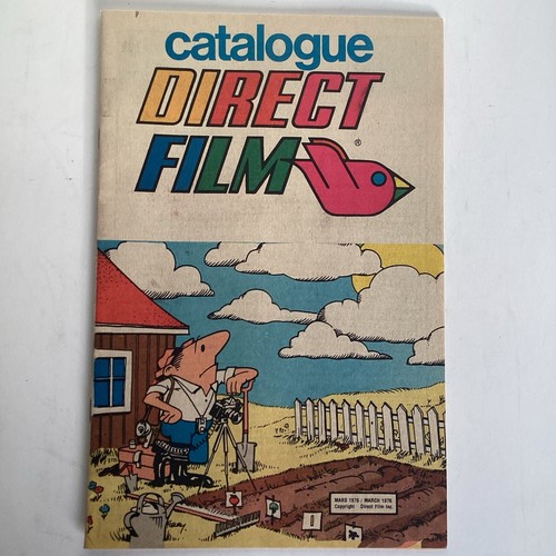 Direct Film Camera Photographic Supplies Price List Vintage Film Catalog-French