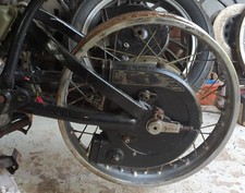 Yamaha TR1 Rear Hub Wheel Cafe, Custom Wire Spocked