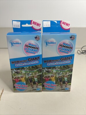 2 - Bubble Concentrate Solution (Up To 2.3 Gallons)- Big Bubbles (3 Pouches) New