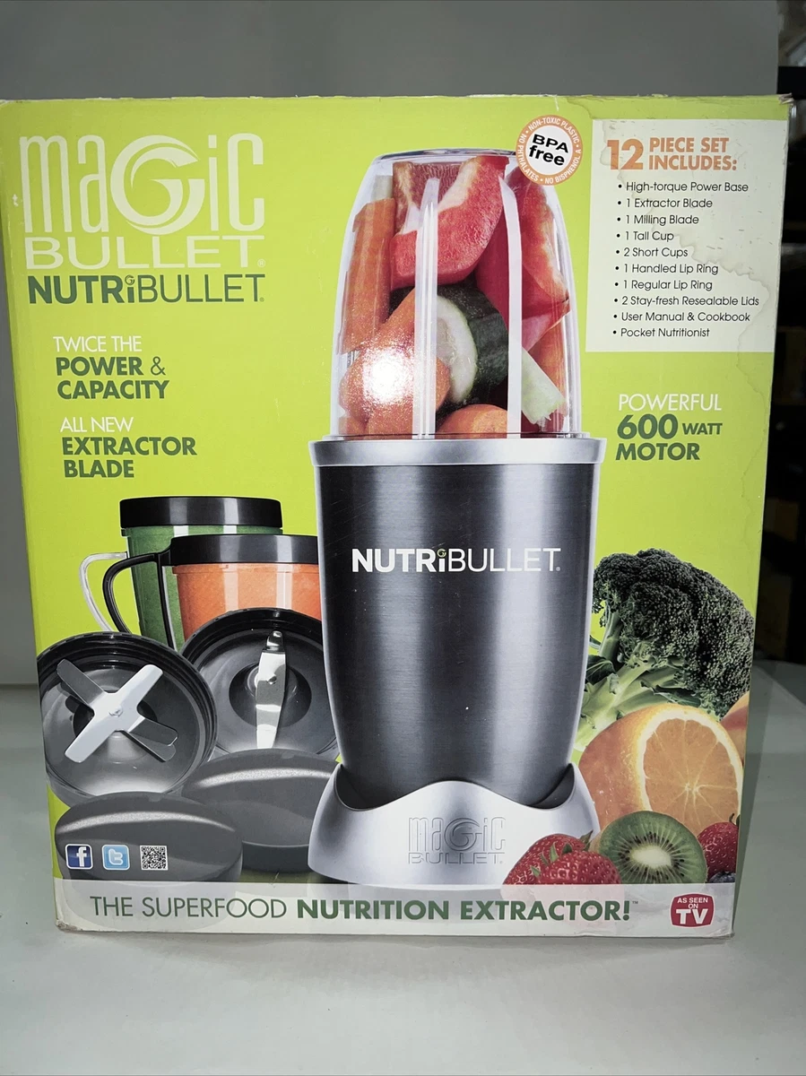 Nutribullet 600 W 6-Piece Blender Set, Silver