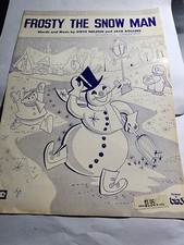 Frosty The Snowman Steve Nelson Jack Rollins 1950 VG B2