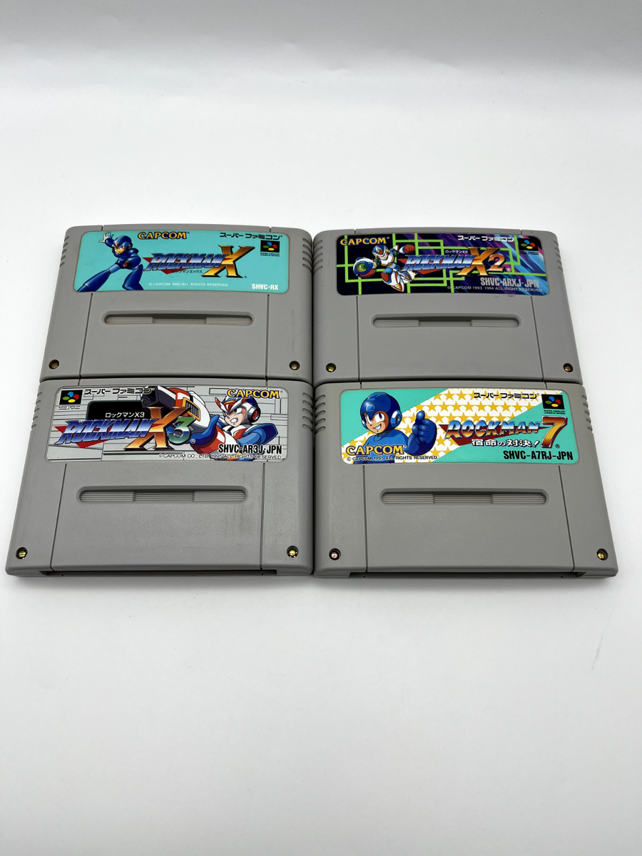 Rockman Megaman X X2 X3 7 Nintendo Super Famicom SFC SNES Japan