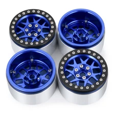 RCBATER 2.2" Alum Beadlock Wheel Rim For RC 1/10 Axial Wraith SCX10 TRX4 Crawler