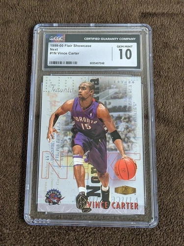 1999-00 FLAIR SHOWCASE NEXT CGC 10 VINCE CARTER RAPTORS