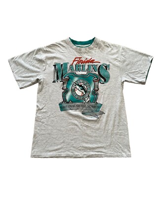 1994年 Florida Marlins Tシャツ USMサイズ ヴィンテージ VTG 1990s Florida Marlins T Shirt Mens Large Gray MLB 1993