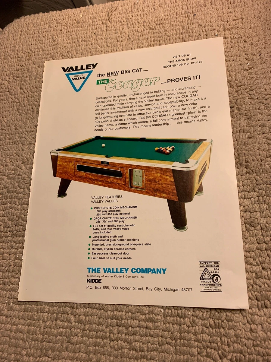 Value Of Valley Pool Table