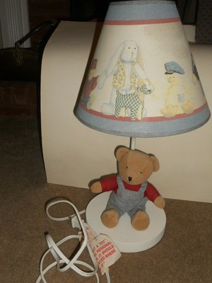 blue nursery lamp