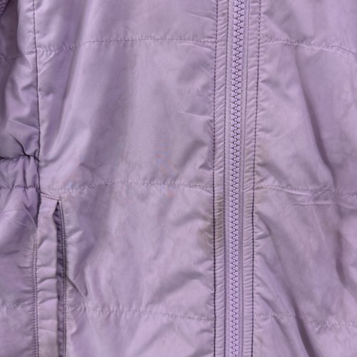 The North Face Jacket Girls S 7/8 Pink Reversible Puffer Sherpa Hooded Youth Zip - Picture 11 of 16