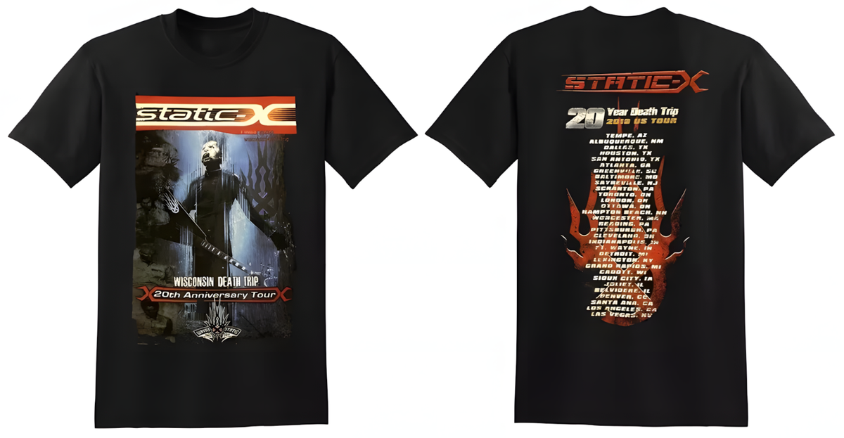 B　0218 STATIC X cd cvr WISCONSIN DEATH TRIP 20th ANNIVERSARY TOUR