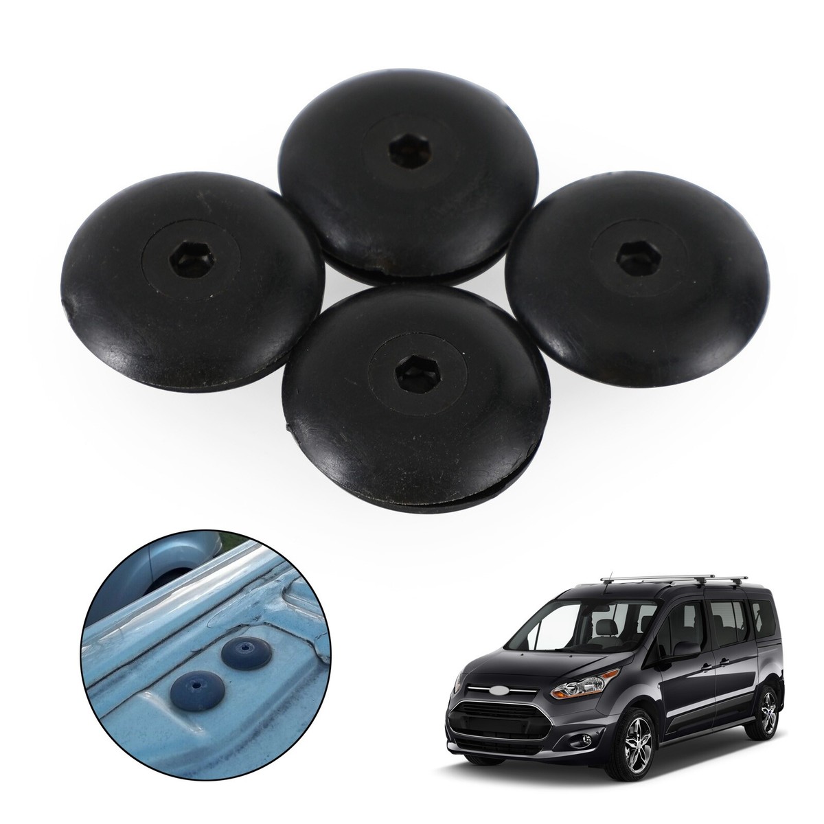 4PCS Roof Rack Hole Bolt Screw W/ Seal Gasket Fits Ford Transit