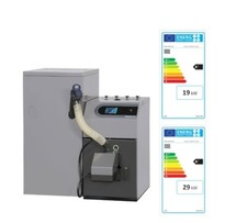 PELLUX 100 /20KW TOUCH mit Lambda Modul PELLETANLAGE MIT 300 L PELLETBEHÄLTER.