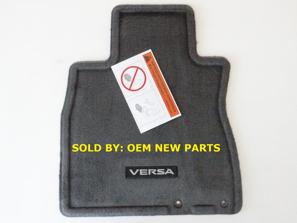 20142019 Nissan Versa Note Floor Mats Carpeted (4Piece) Gray Genuine