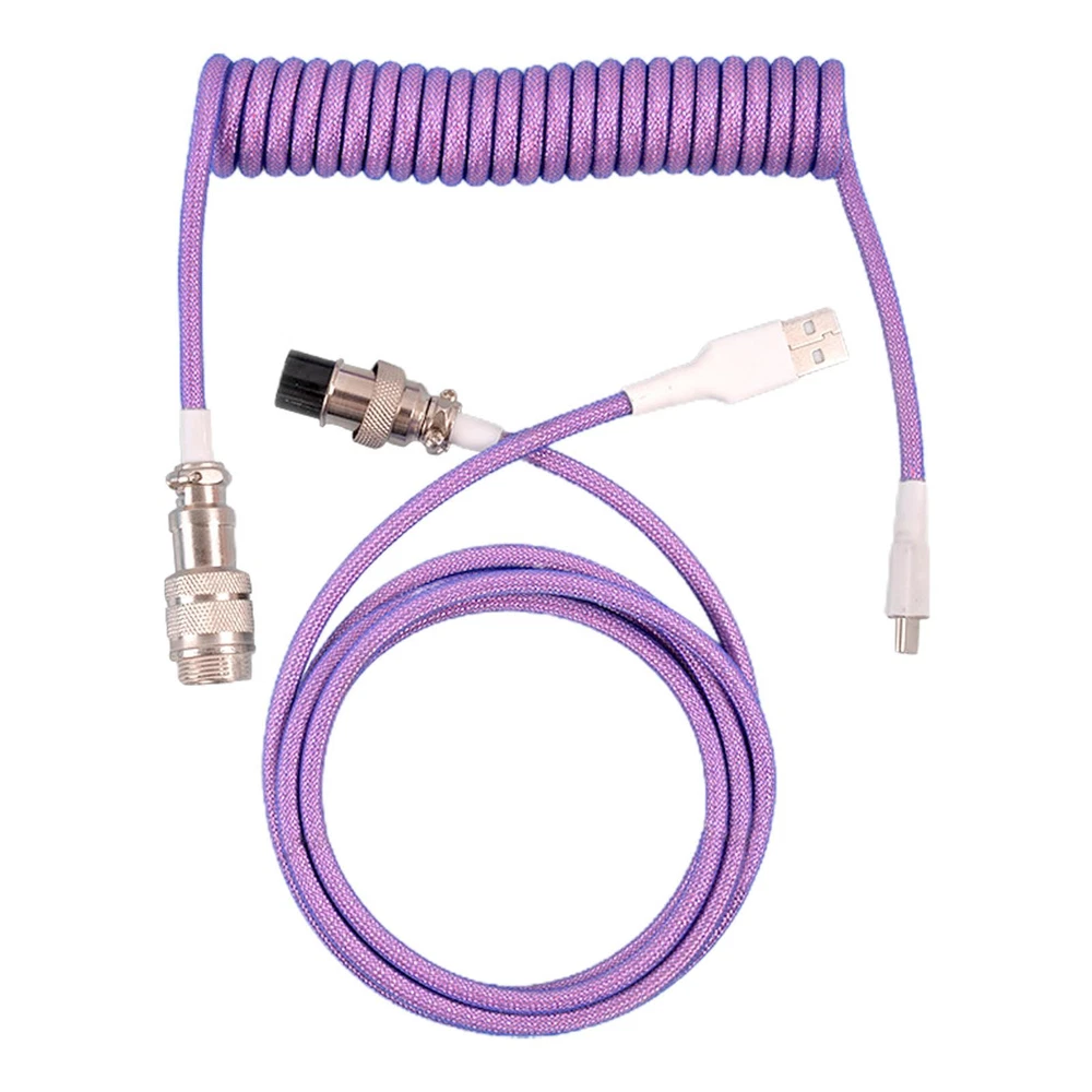 Mechanical Keyboard Cable Aviation Plug Data Cable Keyboard Accessories for PC
