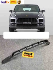 REAL CARBON Front Bumper Spoiler Lip Splitter Fit For Porsche Macan 2014-2017