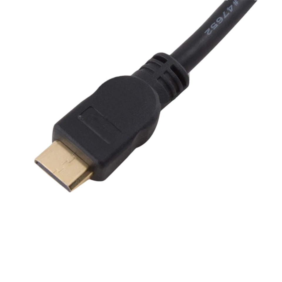 1080P Mini HDMI Male To DB15 VGA 15Pin Female Video AV Adapter Cable HDTV PC 1FT - Image 3 of 4