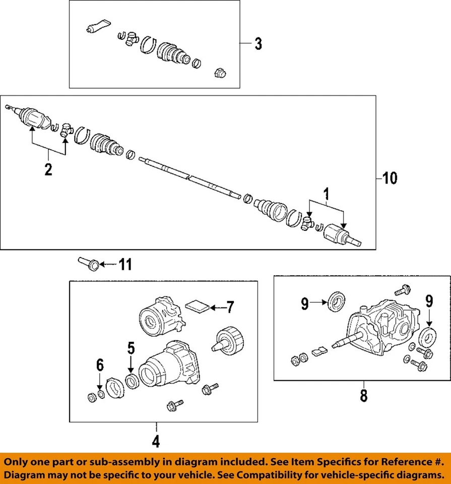 Used Differential Carrier Assembly fits: 2007 Honda Element Grade A - Image 3 of 4