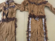 Lot Of 2 Vtg 50's Walls of Texas Child's Native American Indian Outfit 8 And 6